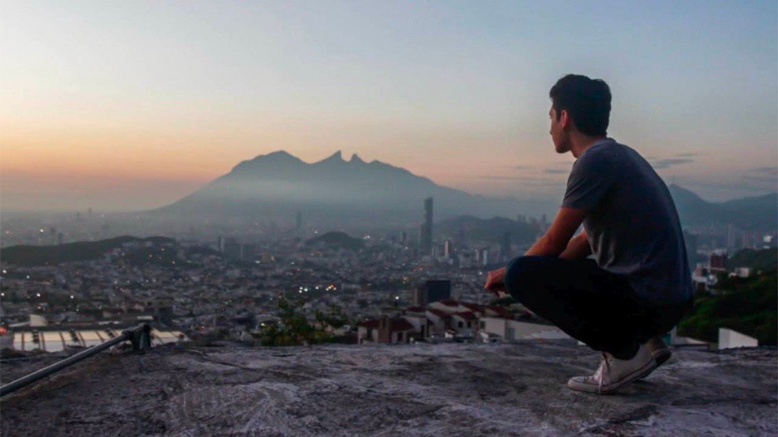 Rodrigo Alvarez Gonzalez looks out at the horizon of his Monterrey, Mexico hometown.