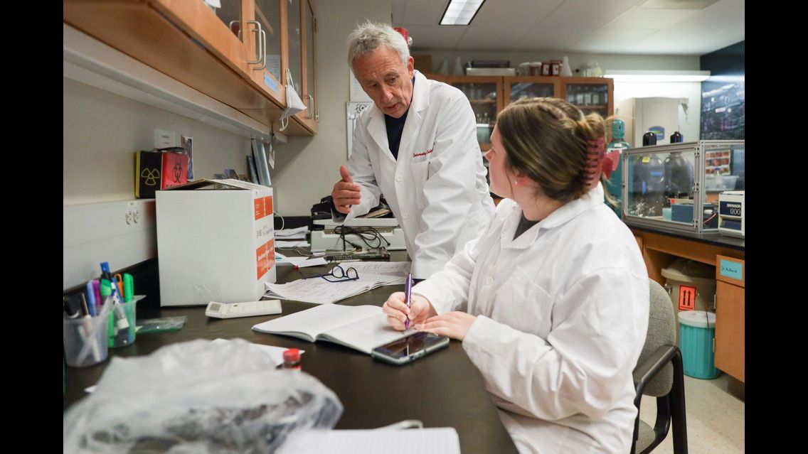 More than 2,500 students use Olin Hall lab space each year.