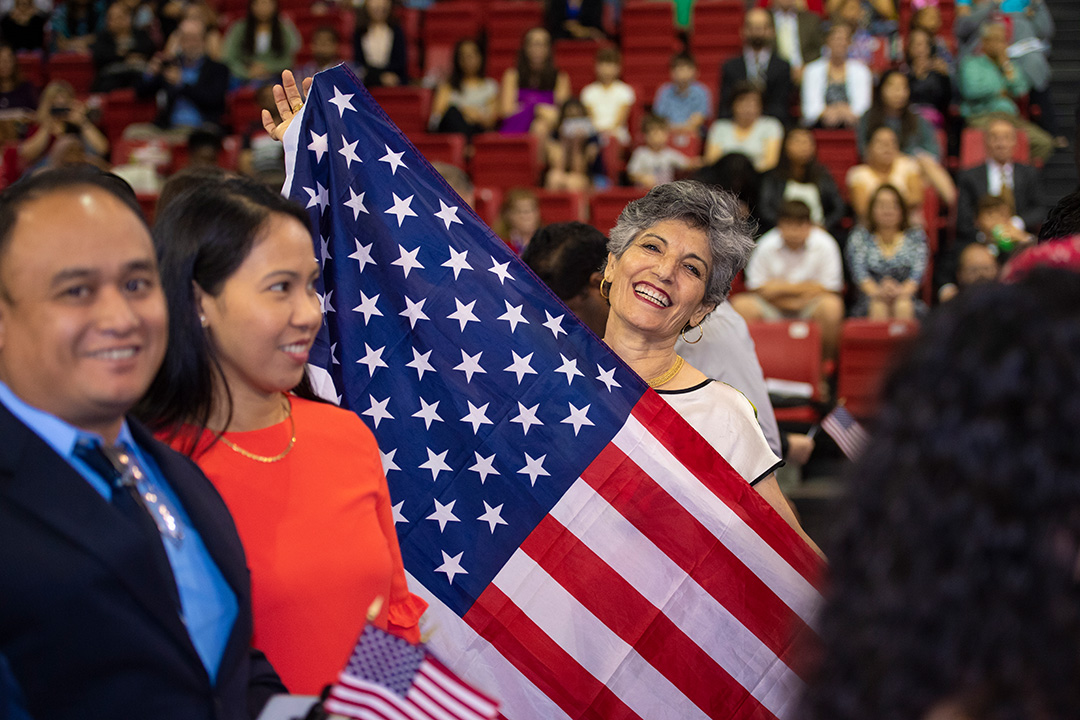 Naturalization ceremony in Renaissance Coliseum