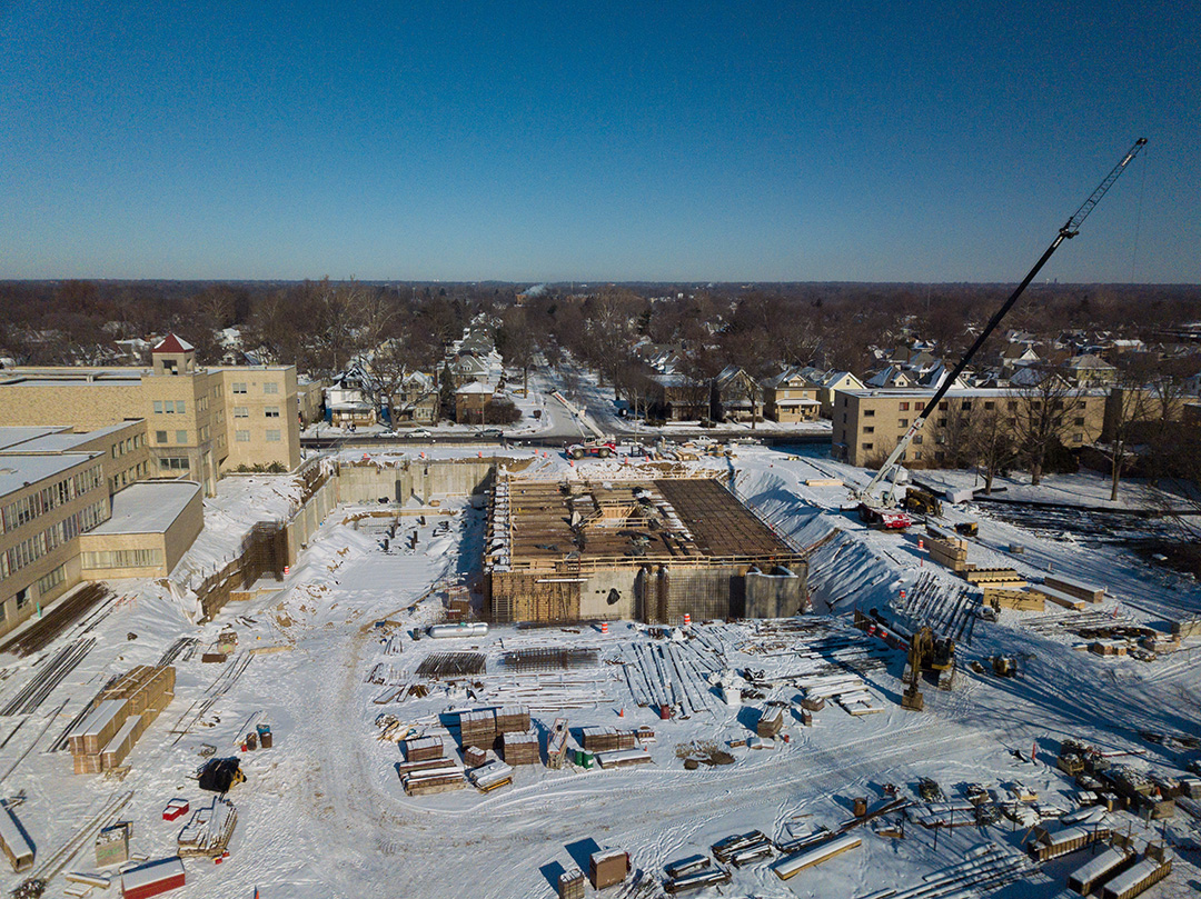 Business and engineering complex construction