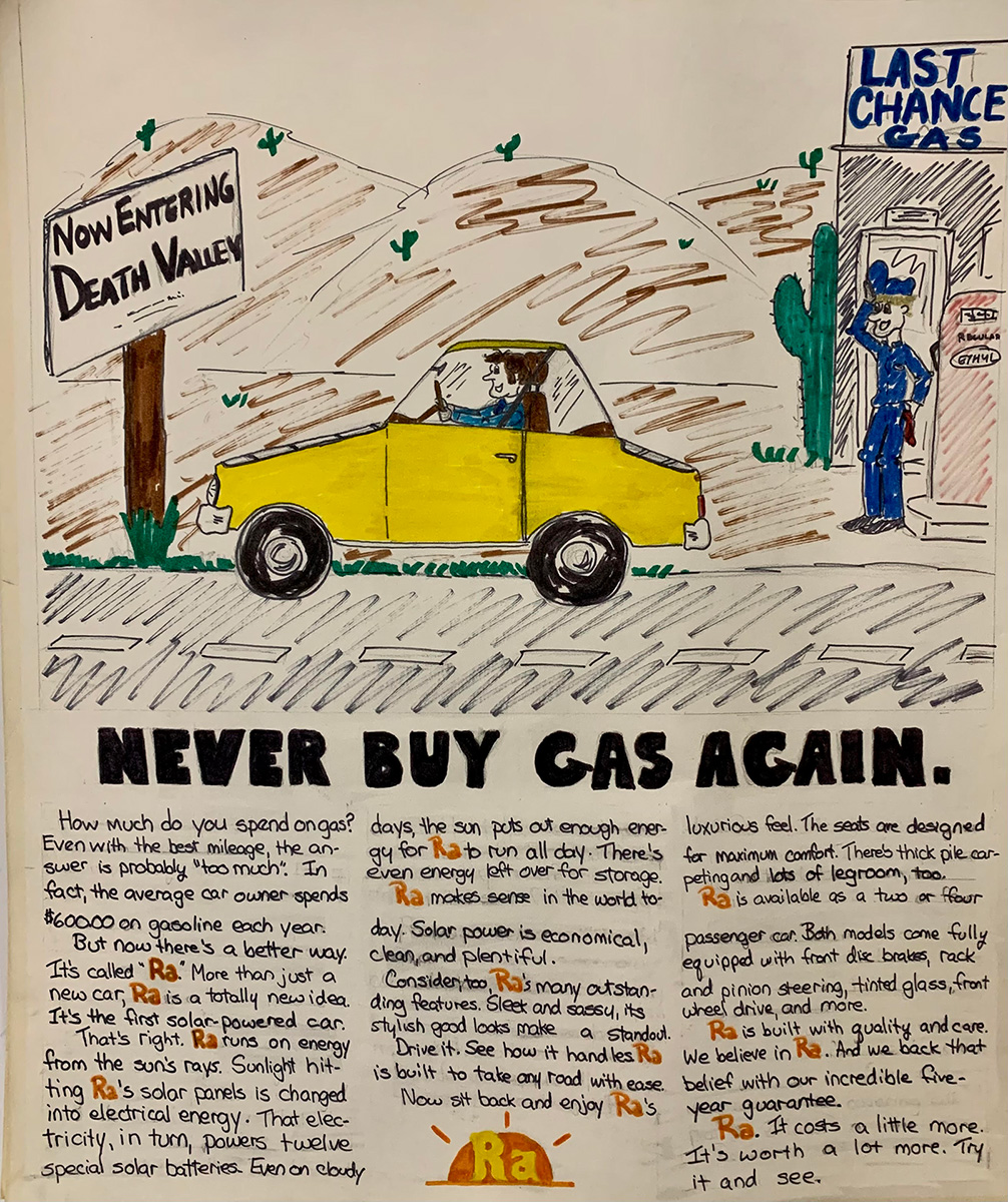 Never Buy Gas Again graphic