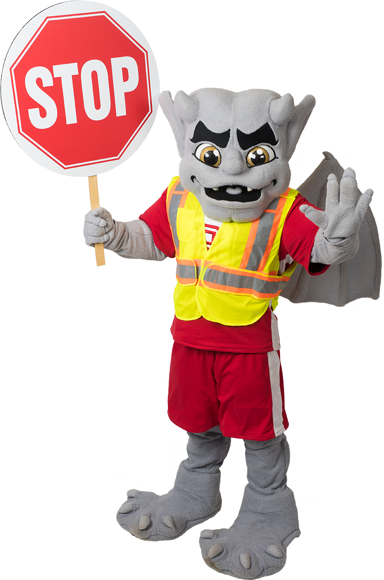 Kaboom with stop sign